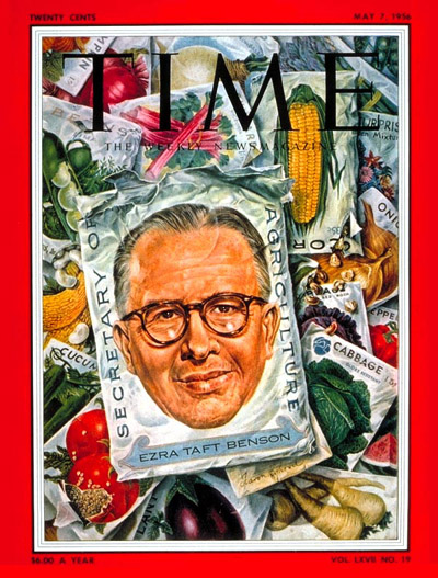 TIME Magazine Cover: Ezra Benson -- May 7, 1956