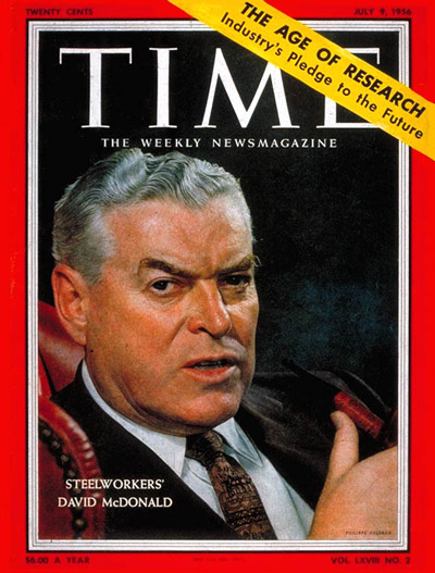 TIME Magazine Cover: David McDonald -- July 9, 1956