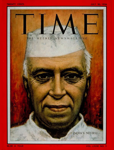 TIME Magazine Cover: Jawaharlal Nehru -- July 30, 1956