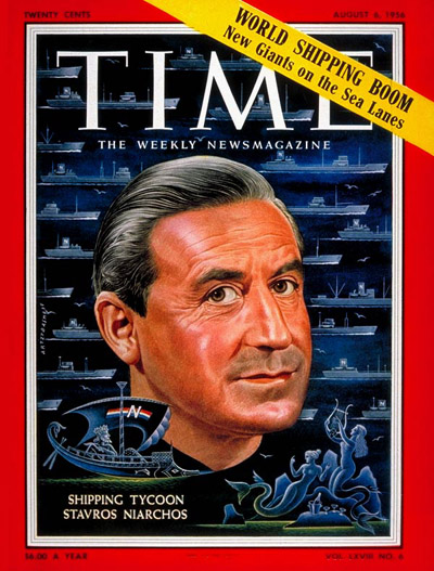 TIME Magazine Cover: Stavros Niarchos -- Aug. 6, 1956