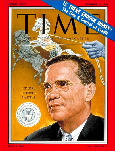 TIME Magazine Cover: Wm. McChesney Martin -- Sep. 10, 1956