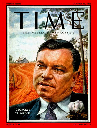 TIME Magazine Cover: Herman Tamadge -- Oct. 15, 1956