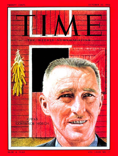 TIME Magazine Cover: Gov. Leo Hoegh -- Oct. 22, 1956
