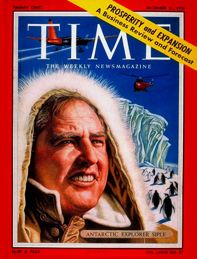 TIME Magazine Cover: Paul A. Siple -- Dec. 31, 1956