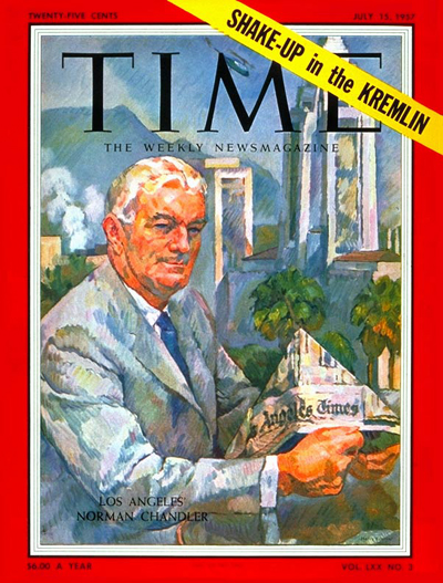 TIME Magazine Cover: Norman Chandler -- July 15, 1957