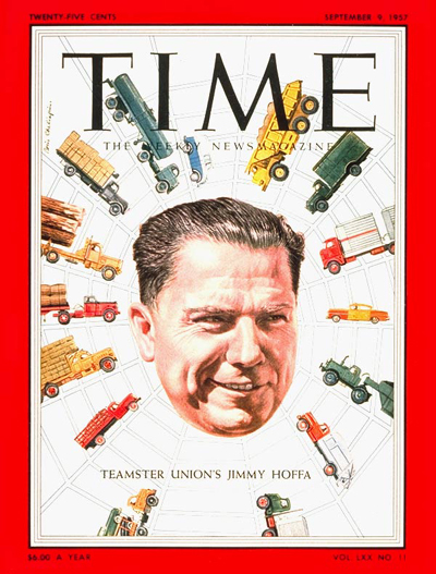 TIME Magazine Cover: James Hoffa -- Sep. 9, 1957