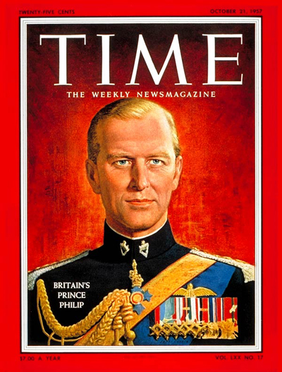 TIME Magazine Cover: Prince Philip -- Oct. 21, 1957