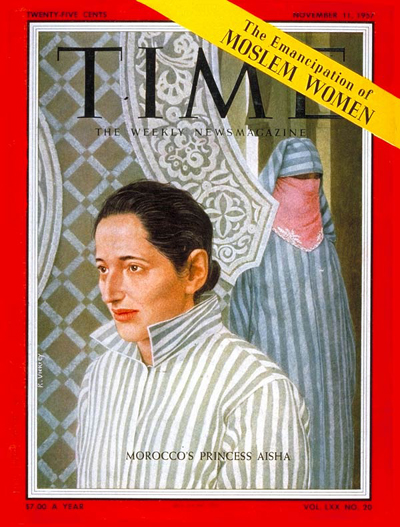 TIME Magazine Cover: Princess Lalla Aisha -- Nov. 11, 1957