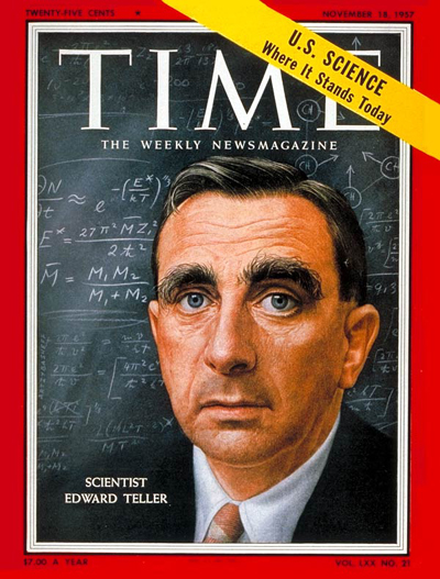 TIME Magazine Cover: Edward Teller -- Nov. 18, 1957