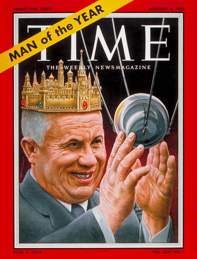TIME Magazine Cover: Nikita Khrushchev, Man  the Year -- Jan. 6, 1958