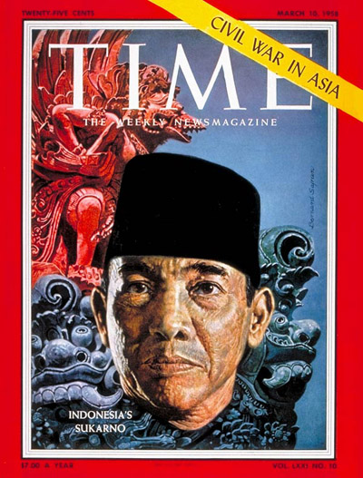 TIME Magazine Cover: Sukarno -- Mar. 10, 1958