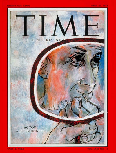 TIME Magazine Cover: Alec Guinness -- Apr. 21, 1958
