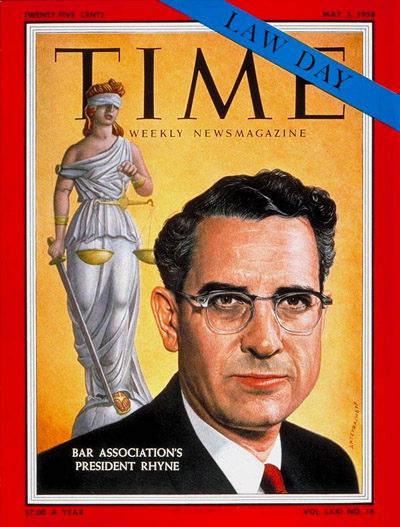 TIME Magazine Cover: Charles Rhyne -- May 5, 1958
