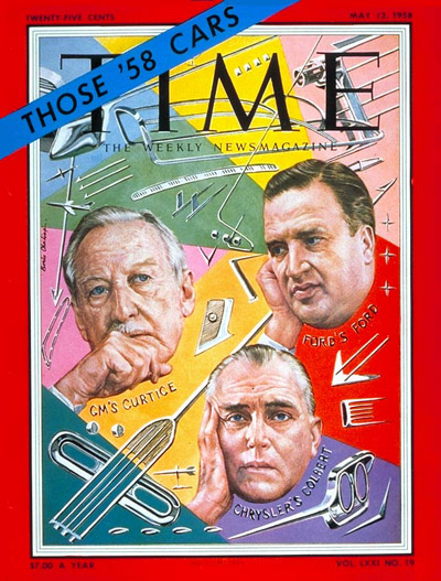 TIME Magazine Cover: Harlow Curtice, Henry Ford & Lester Colbert -- May 12, 1958
