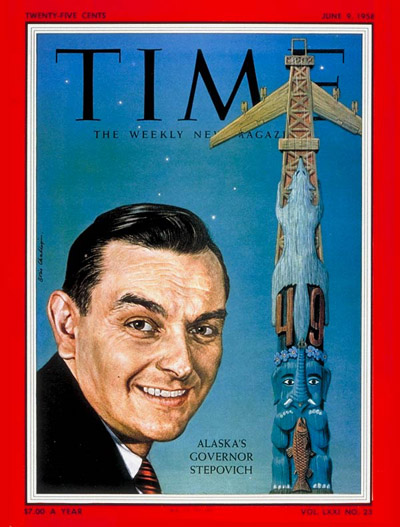 TIME Magazine Cover: Michael Stepovich -- June 9, 1958