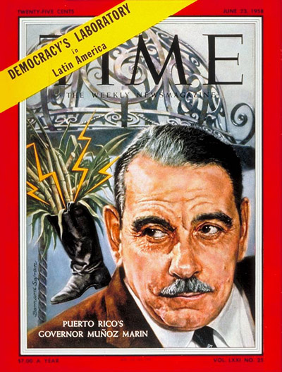 TIME Magazine Cover: Luis Munoz Marin -- June 23, 1958