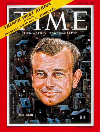 TIME Magazine Cover: Jack Paar -- Aug. 18, 1958