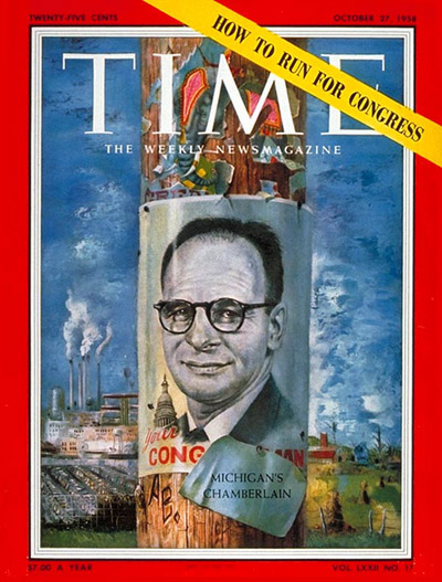 TIME Magazine Cover: Charles Chamberlain -- Oct. 27, 1958