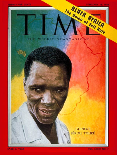 TIME Magazine Cover: Sekou Toure -- Feb. 16, 1959
