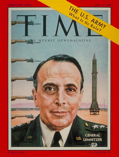 TIME Magazine Cover: General Lyman Lemnitzer -- May 11, 1959