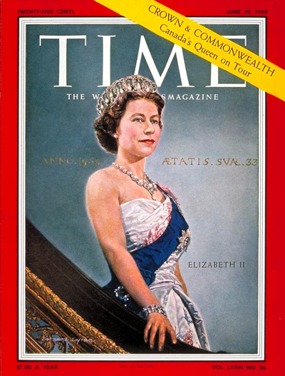 TIME Magazine Cover: Queen Elizabeth II -- June 29, 1959