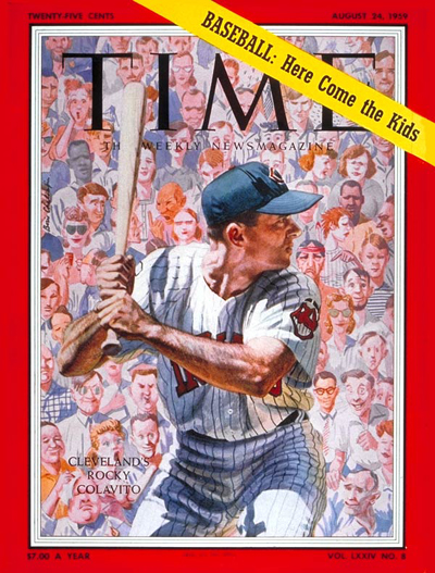 TIME Magazine Cover: Rocky Colavito - Aug. 24, 1959 - Baseball - Cleveland  - Sports