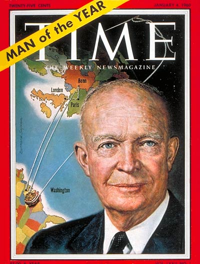 TIME Magazine Cover: Dwight D. Eisenhower, Man of the Year -- Jan. 4, 1960