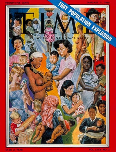 TIME Magazine Cover: Population Explosion -- Jan. 11, 1960