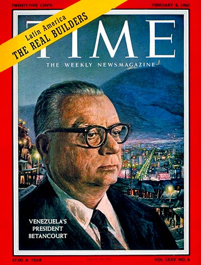 TIME Magazine Cover: Romulo Betancourt -- Feb. 8, 1960