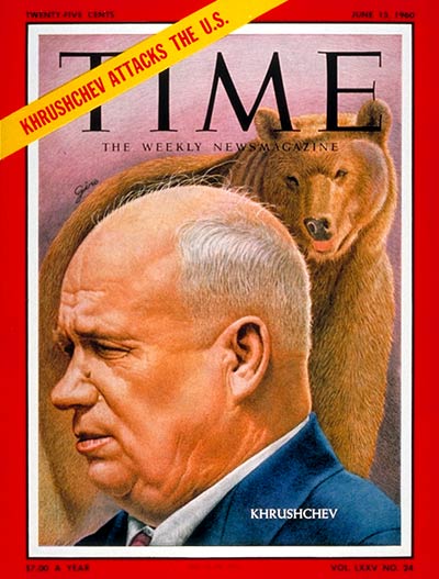 TIME Magazine Cover: Nikita Khrushchev -- June 13, 1960