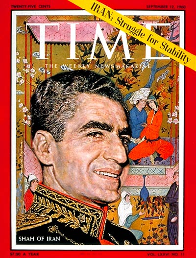 TIME Magazine Cover: Shah of Iran -- Sep. 12, 1960