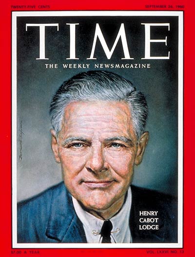 TIME Magazine Cover: Henry Cabot Lodge -- Sep. 26, 1960