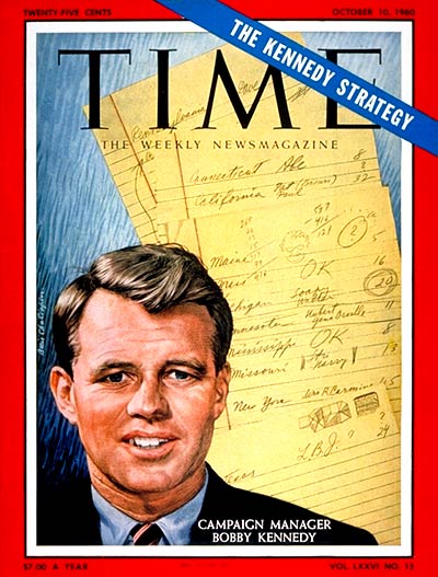 TIME Magazine Cover: Robert F. Kennedy -- Oct. 10, 1960