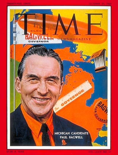 TIME Magazine Cover: Gov. Paul Bagwell -- Oct. 24, 1960