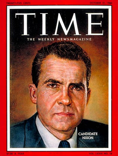 TIME Magazine Cover: Richard Nixon -- Oct. 31, 1960