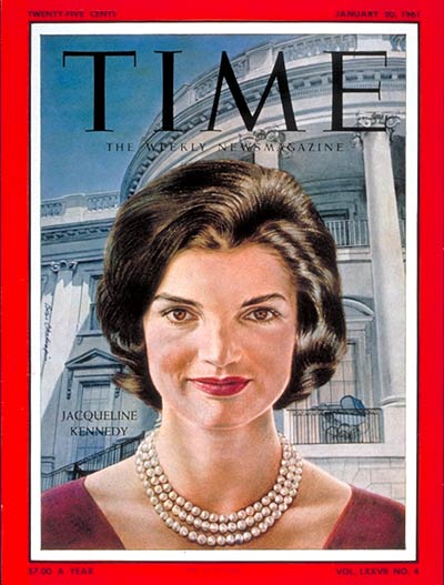 TIME Magazine Cover: Jacqueline Kennedy -- Jan. 20, 1961