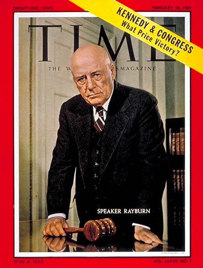 TIME Magazine Cover: Samuel T. Rayburn -- Feb. 10, 1961