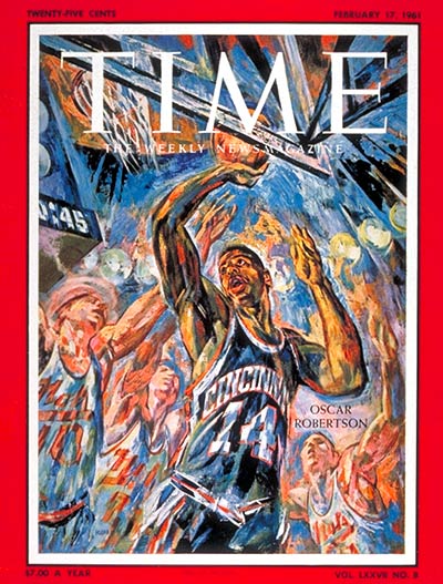 TIME Magazine Cover: Oscar Robertson -- Feb. 17, 1961
