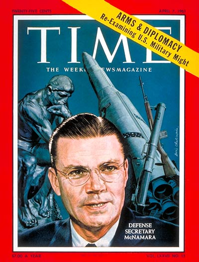 TIME Magazine Cover: Robert S. McNamara -- Apr. 7, 1961