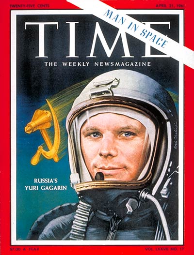 TIME Magazine Cover: Yuri Gagarin -- Apr. 21, 1961