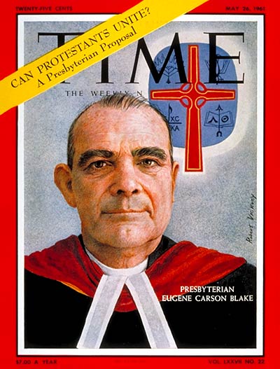 TIME Magazine Cover: Eugene Carson Blake -- May 26, 1961
