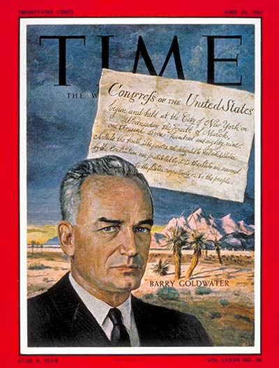 TIME Magazine Cover: Barry Goldwater -- June 23, 1961