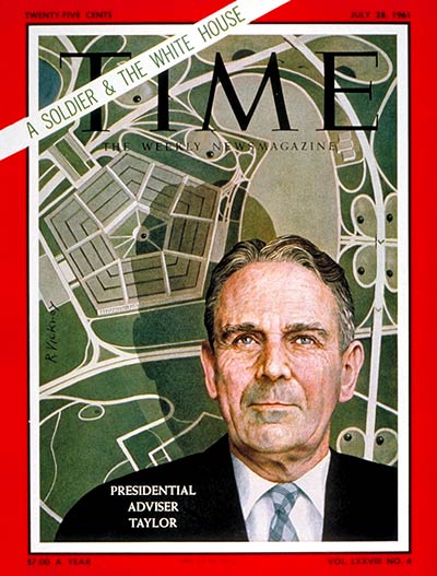 TIME Magazine Cover: General Maxwell Taylor -- July 28, 1961