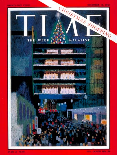 TIME Magazine Cover: Christmas Shopping -- Dec. 15, 1961