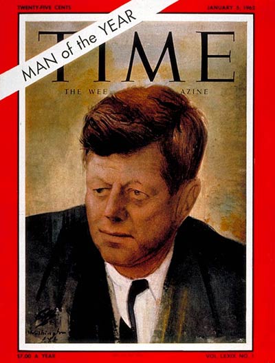 TIME Magazine Cover: John F. Kennedy, Man of the Year -- Jan. 5, 1962