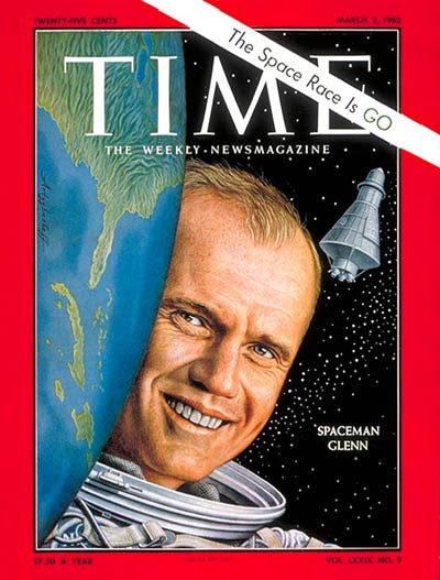 TIME Magazine Cover: John Glenn -- Mar. 2, 1962