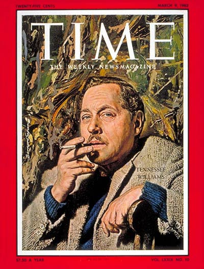 TIME Magazine Cover: Tennessee Williams -- Mar. 9, 1962