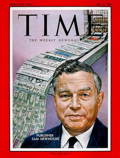 TIME Magazine Cover: Samuel I. Newhouse -- July 27, 1962