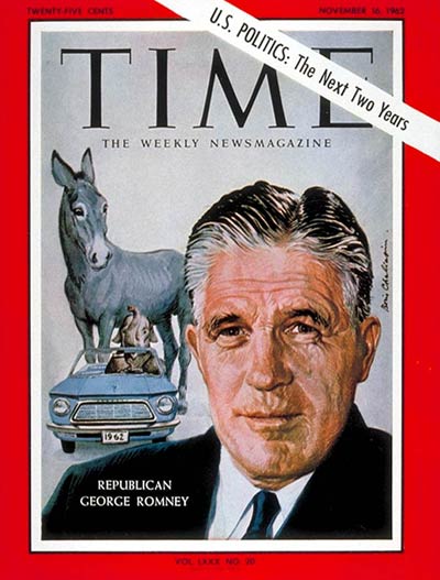 TIME Magazine Cover: Gov. George Romney -- Nov. 16, 1962