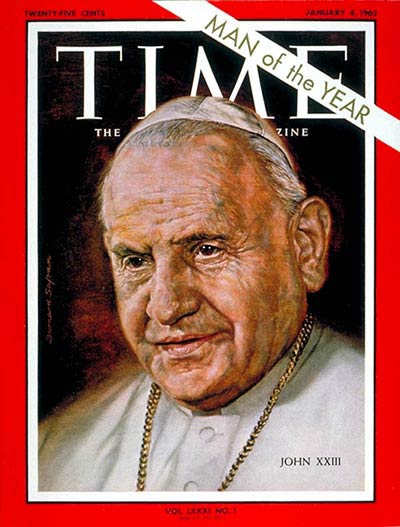 TIME Magazine Cover: Pope John XXIII, Person of the Year -- Jan. 4, 1963